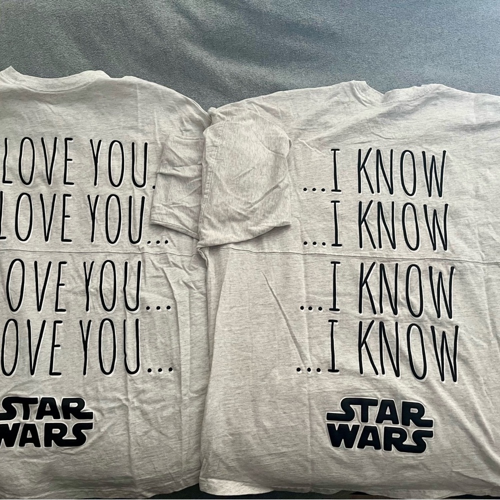 Star Wars Light Gray Spirit Jerseys with Iconic Quote